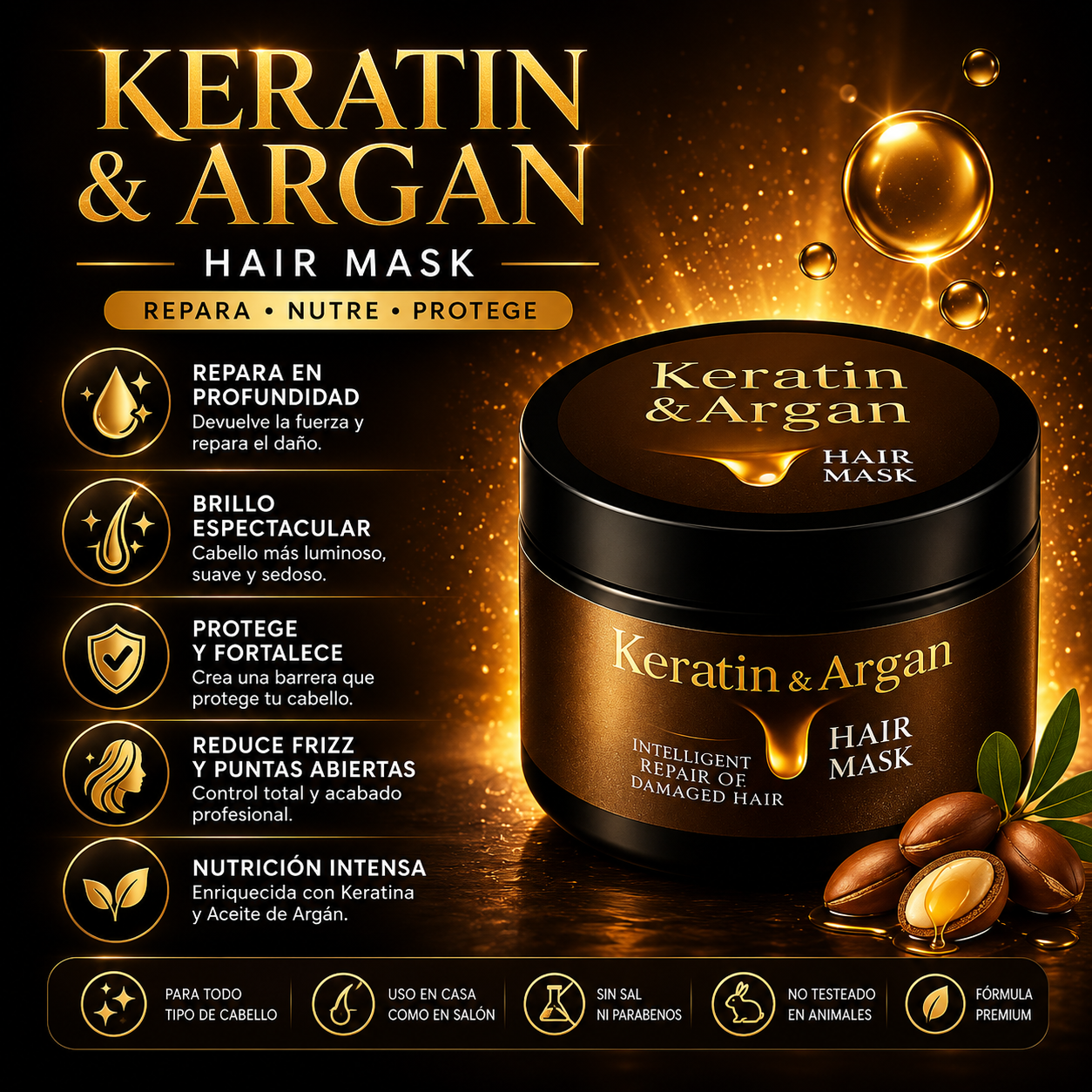 KERATINA Y ARGÁN IMPORTADA 2X1
