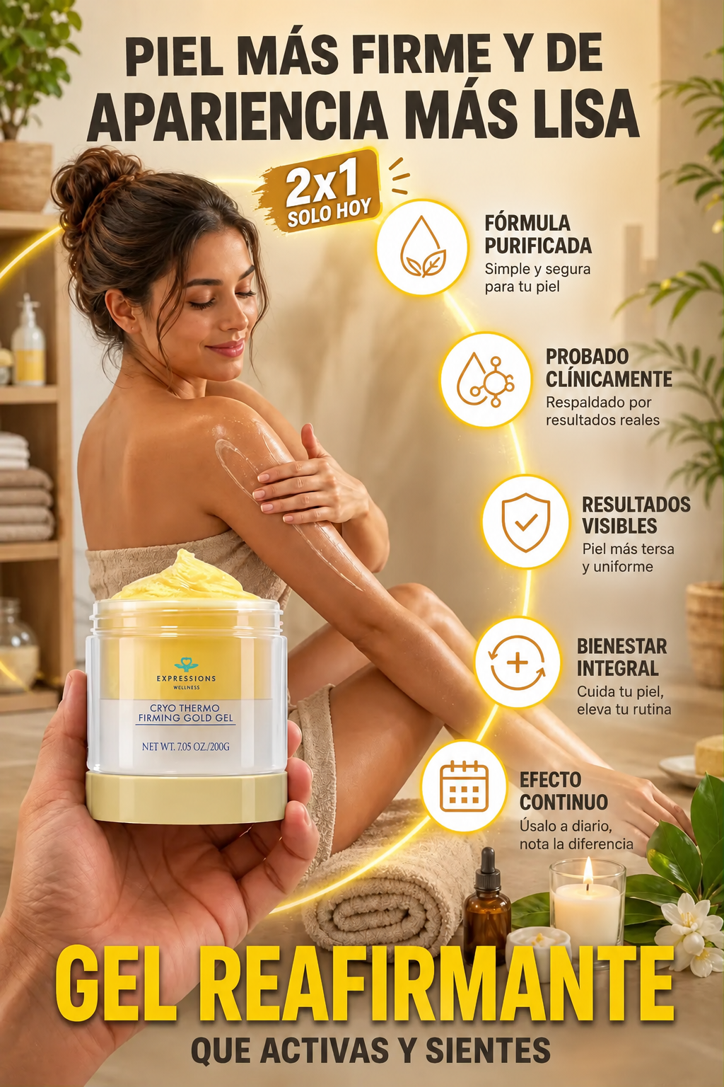 Gel Reafirmante Termo Activa Anti Celulitis