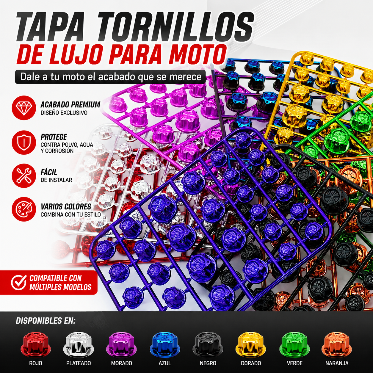 TAPA TORNILLOS DE LUJO