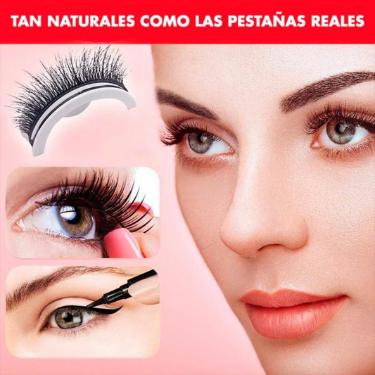 Pestañas Adhesivas Reutilizables y Naturales