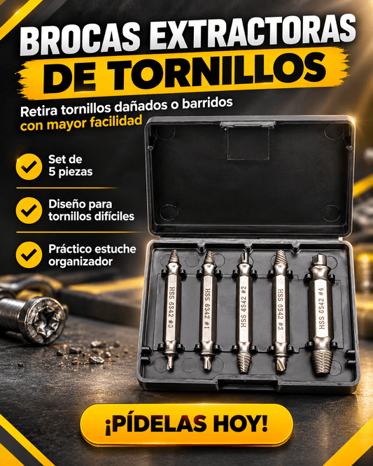 Brocas Extractoras de Tornillos