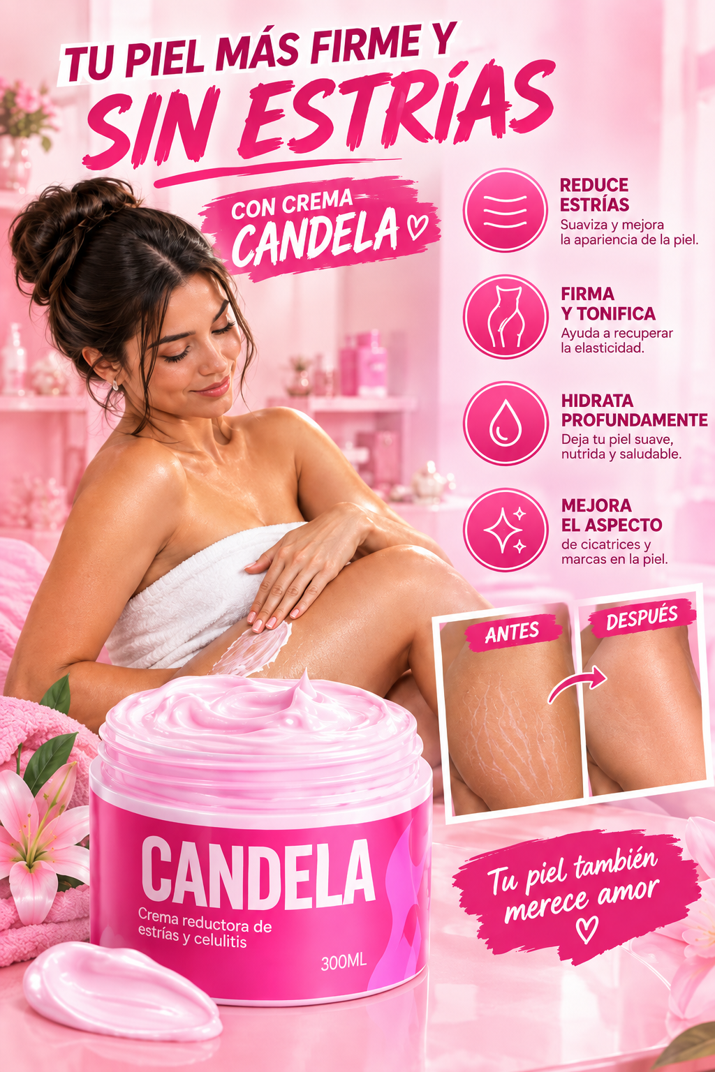 CANDELA - PIEL FIRME, SIN ESTRIAS NI CELULITIS🔥