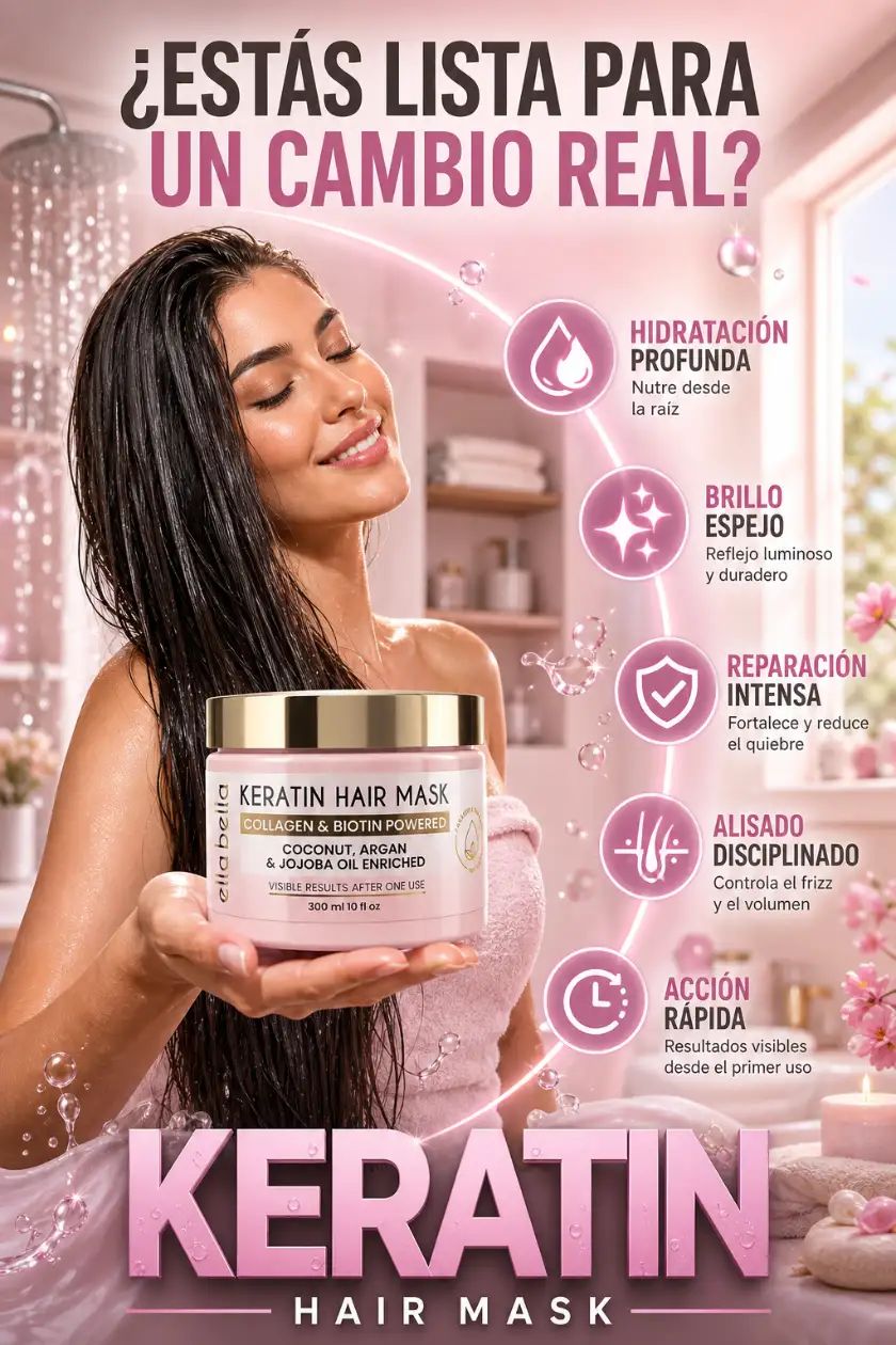 Ella Bella - KERATINA CON COLAGENO Y BIOTINA
